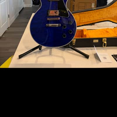 Gibson Le Paul Custom Shop 2025 - Gibson Custom Les Paul Custom AAA Quilt Top - Viper Blue Gloss, image 3