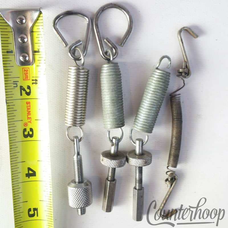 Bass Drum Pedal Springs 2-Sided+Hooks+Tensioners Vintage Parts Lot Cam Assembly image 1