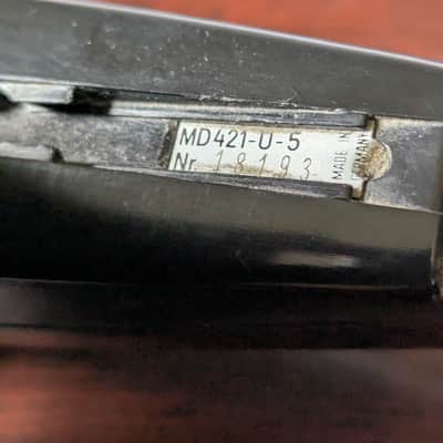 Sennheiser MD-421-U-5  Lower Serial Number image 3