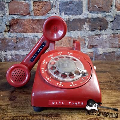 Dial Tones LoFi Vintage Rotary Phone Mic & Fuzz Pedal (2026 - Aged Red)