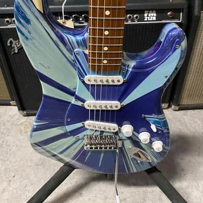 2003 Fender FSR Splattercaster - Midnight Swirl - GB Included image 3
