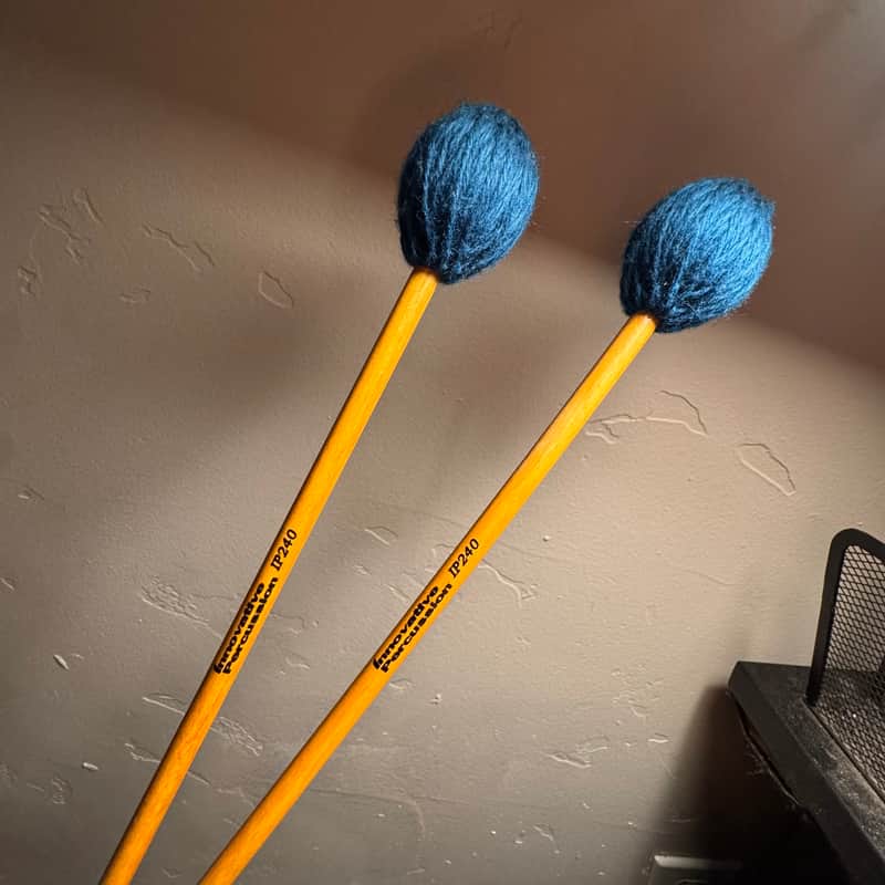 Innovative Percussion IP240 Medium Marimba Mallets (Pair) 2020s - Natural image 1