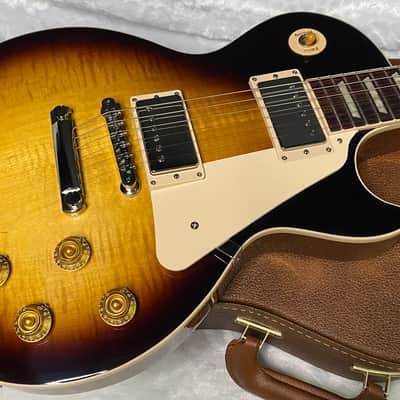 NEW! ! Gibson Les Paul 50's Standard - Tobacco Sunburst - Beautiful Curly / Quilty Flame Maple Top - Authorized Dealer - 9.6 lbs - G07575 image 3