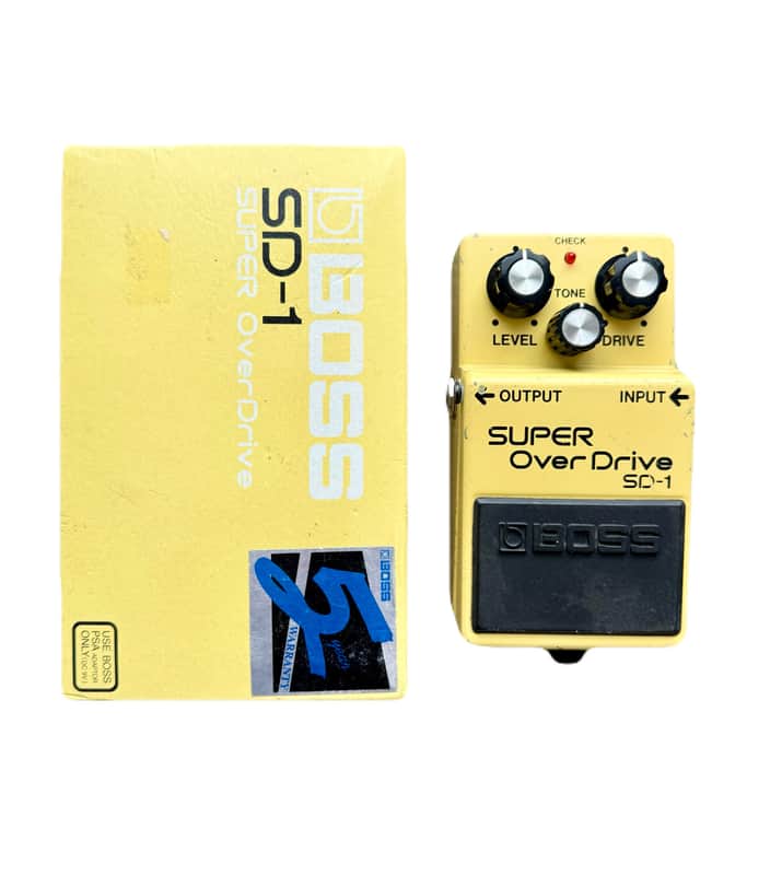 Boss SD-1 Super OverDrive (Black Label) 1988 - 1997 - Yellow image 1