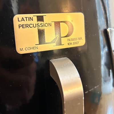 Latin Percussion Palisades Park, NJ Conga Set w/ Original Bags and Stands 1970s - Black image 4