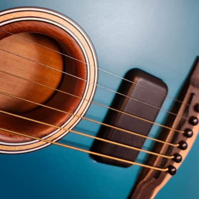 Fender American Acoustasonic Jazzmaster, Ocean Turquoise, Ebony Fingerboard W/Bag image 12
