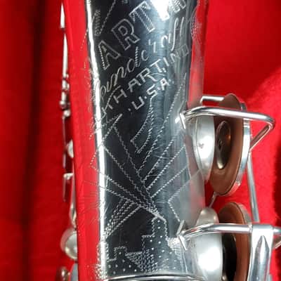 ultra-RARE silver Martin Handcraft Committee I pro alto sax overhauled art-deco city skyline search lights edition aka Mars attacks Earth image 1