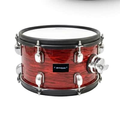 Dolby 10” Electronic RED WOOD TOM w 6 Triggers for Roland Alesis Drum image 1