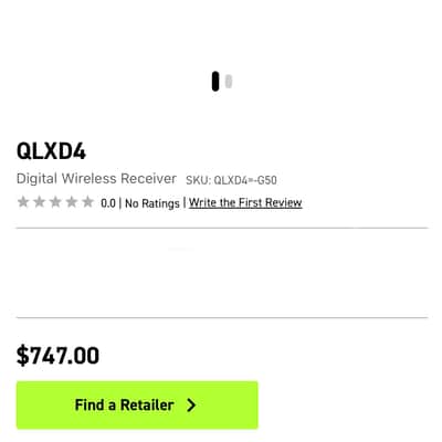 Shure QLXD4 Wireless Receiver (K51 Band) – Brand New, Never Used imagen 3
