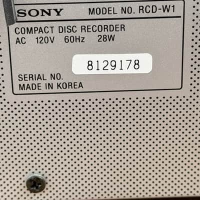 Sony RCD-W1 Dual Deck Compact Disc Recorder (Serial No: 8129178) — FOR REPAIR / PARTIAL USE image 11
