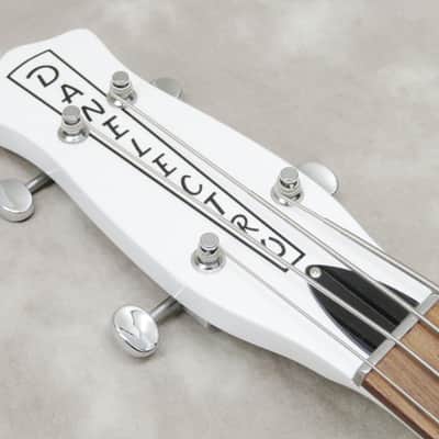 Danelectro 59DC Long Scale Bass Lefty (White Pearl/w Black pickguard) image 8