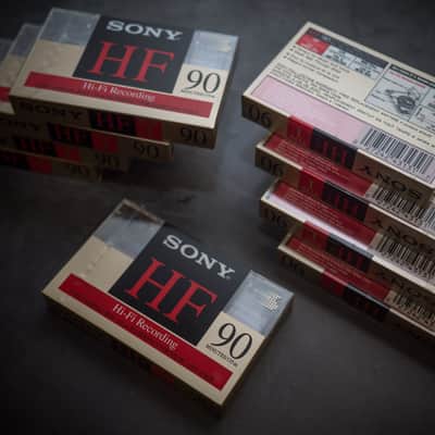 Sony HF90 9x Cassettes NOS 1990s - Sealed in Original Packaging image 2