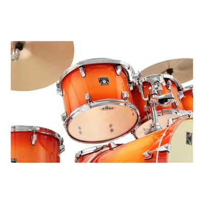 TAMA Superstar Classic 7-Piece Drum Shell Pack (Tangerine Lacquer Burst) image 5