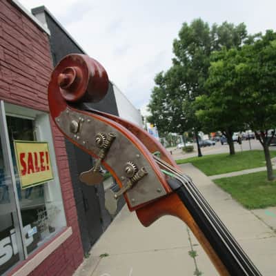 Kay Kraftsman 3/4 Upright Bass 1945 B-385 Chubby Jackson model aka Switch Master Pickup SE Michigan image 11