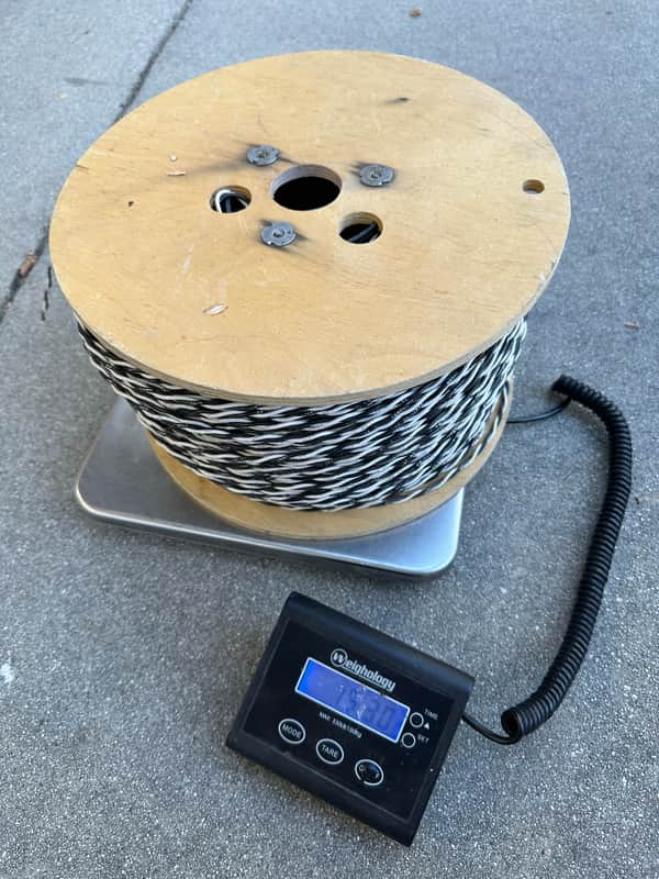 Immagine Vintage~Black & White~Dual Hook-Up Wire~Tinned Copper ~24 AWG~over 1000 ft - 1