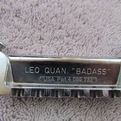 Vintage Leo Quan Badass Bridge Made In Germany 1970's Era Leo Quan Wrap Around Bridge image 3