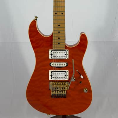 Schecter NV-3-22 Electric Guitar MIJ Japan 2018 - Orange Flame Maple image 1