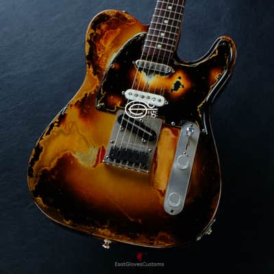 Fender Telecaster Nashville Deluxe Series Copper Gold with Gold Leaf ONE-OF-A-KIND Heavy Aged Relic image 12