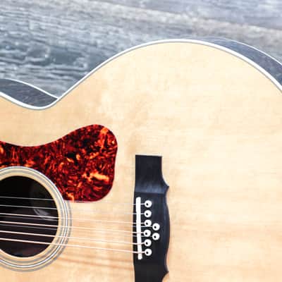 Guild BT-258E Deluxe Baritone Natural 8-String Jumbo Acoustic Electric Guitar image 7