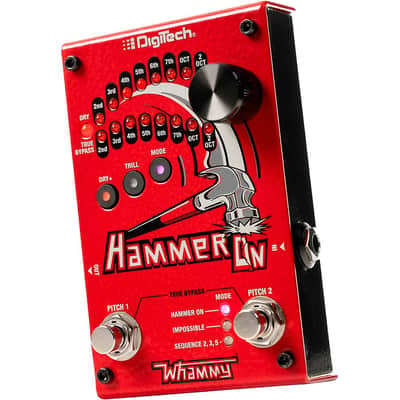 DigiTech HammerOn Pitch Octave Effects Pedal Regular Red image 6
