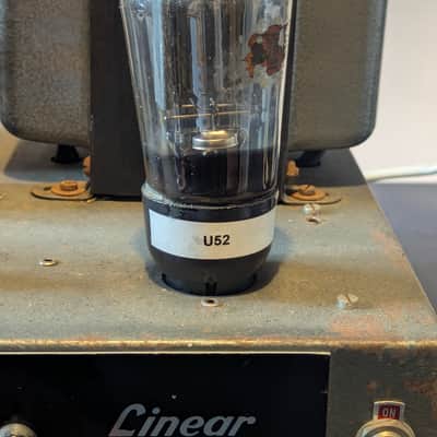 Vintage 1960s Linear L50 British Valve Amp Head | EF86 + EL34 + Mullard U52 | Original Transformers | With Schematic and Service Notes | Untested image 3