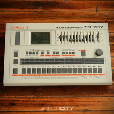 1987 Roland TR-707 Rhythm Composer w/ Original Packaging