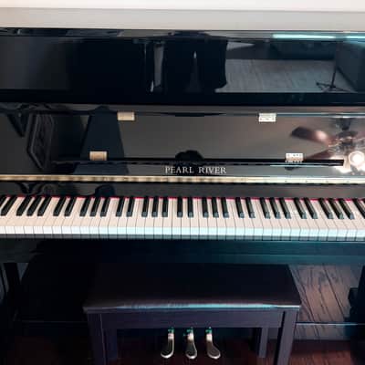 Pearl River UP115M5 Upright Piano 2014 - Ebony image 4