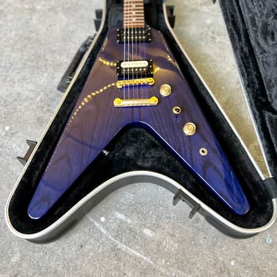 Greco Flying V c 1990- 2000 trans Amethyst original vintage MIJ Japan ox image 3