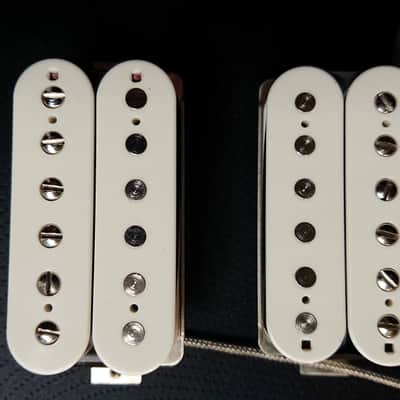 Humbucker PAF Pickups 1958 -59 VINTAGE Bone WHITE Fits Gibson LP SG Les Paul Hand Crafted Q pickups image 3