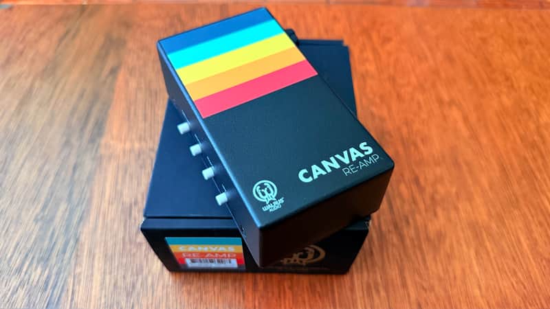 Walrus Audio Canvas Passive Re-Amp Unit 2023 - Present Black w/ Rainbow Graphic image 1