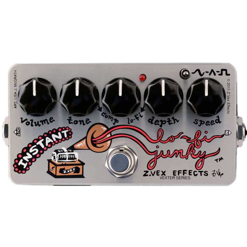 Zvex Vexter Series Instant Lo-Fi Junky Chorus/Vibrato 2021 Silver with Graphic image 1