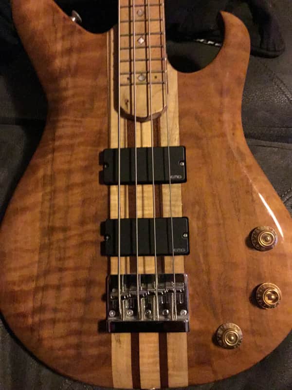 Chazz guitars Custom electric Bass Jazz 2015 Emgs gotoh - Maple ? Custom one of a kind image 1