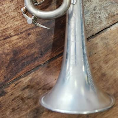 VERY RARE! Martin Handcraft Trumpet 'Dansant Era' Silver Plated Medium Bore 1926-1936 Elkhart, Indiana, USA image 11