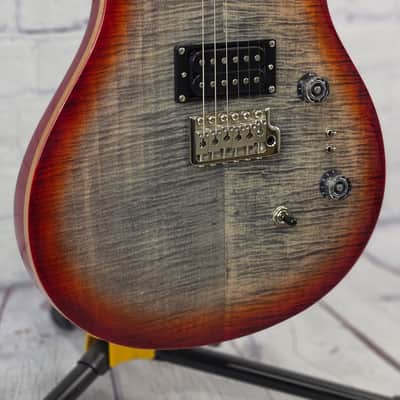 DEMO Paul Reed Smith PRS SE Custom 24-08 Electric Guitar Charcoal Cherry Burst image 4