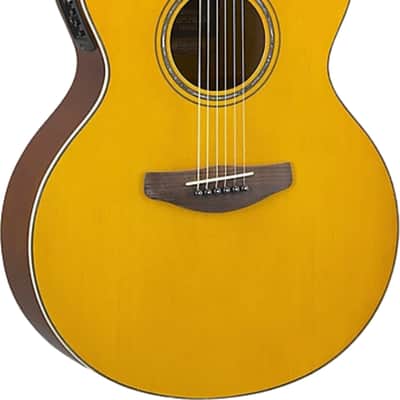 Yamaha CPX600 Jumbo Acoustic-Electric Guitar, Spruce Top, Vintage Tint image 1