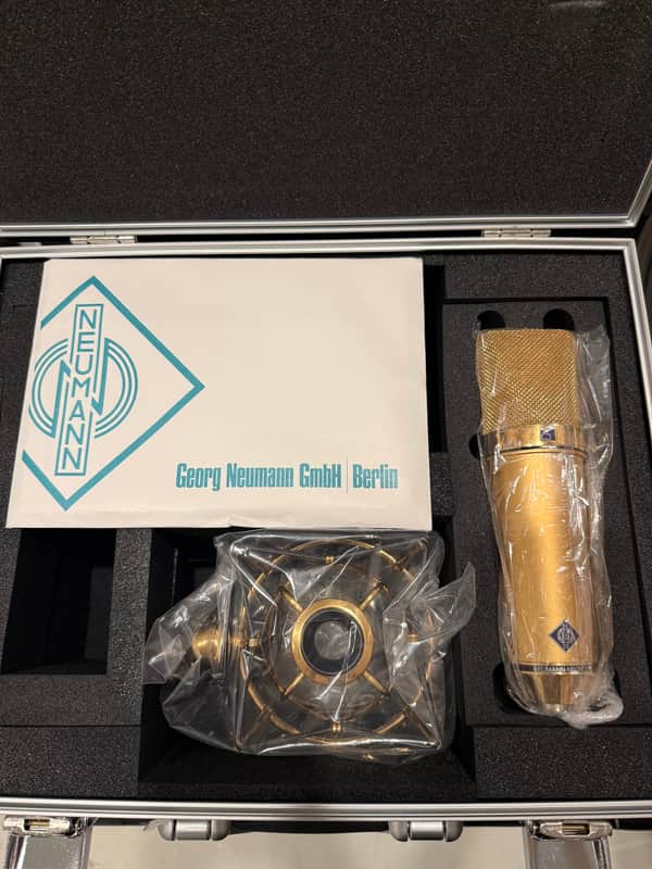 Neumann U 87 24k Gold 70th Anniversary 1998 NOS all original packaging! RARE! image 1