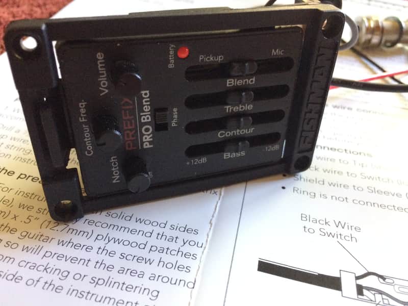 Fishman Prefix Pro Blend Pickup Preamp System 1/8 inch Format