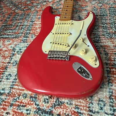 Fender Vintera Road Worn '50s Stratocaster 2020 - 2021 - Fiesta Red image 3