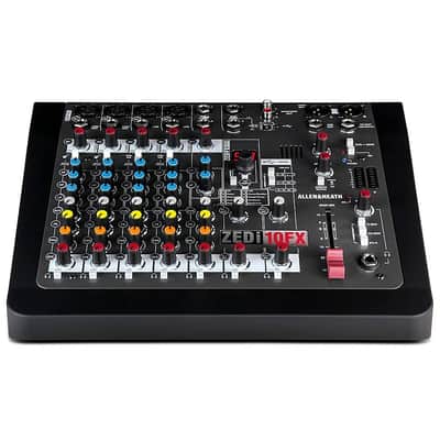 Allen & Heath ZEDi-10FX - Compact Hybrid Audio Mixer/4x4 USB Interface with 61 Studio Quality FX (AH-ZEDi-10FX),Black image 3