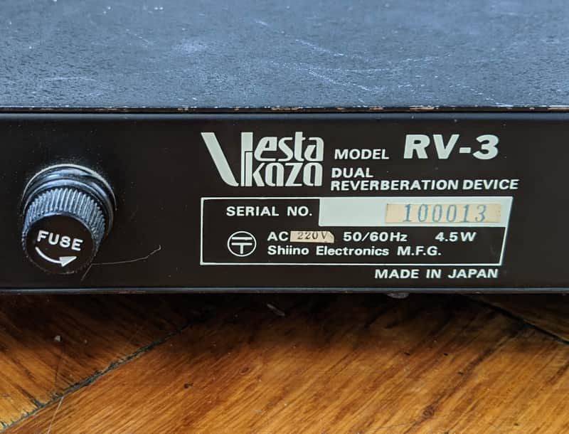 With demo video: Vesta Kaza RV-3 stereo spring reverb with EQ