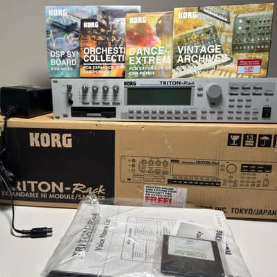Korg Triton Rack Rackmount 60-Voice Polyphonic Workstation 2000 - 2005 - Silver