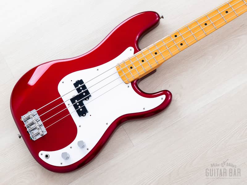 2011 Fender Precision Bass ‘57 Vintage Reissue PB57 Candy Apple Red Near-Mint, Japan MIJ image 1
