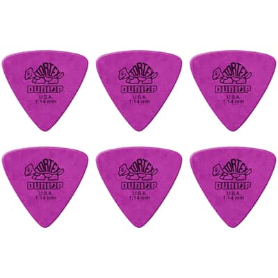 431P114 Tortex Triangle 1,14 mm Sachet de 6 Dunlop image 1