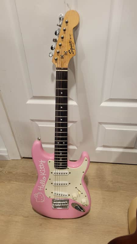 Squier Hello Kitty Mini Stratocaster | Reverb Canada