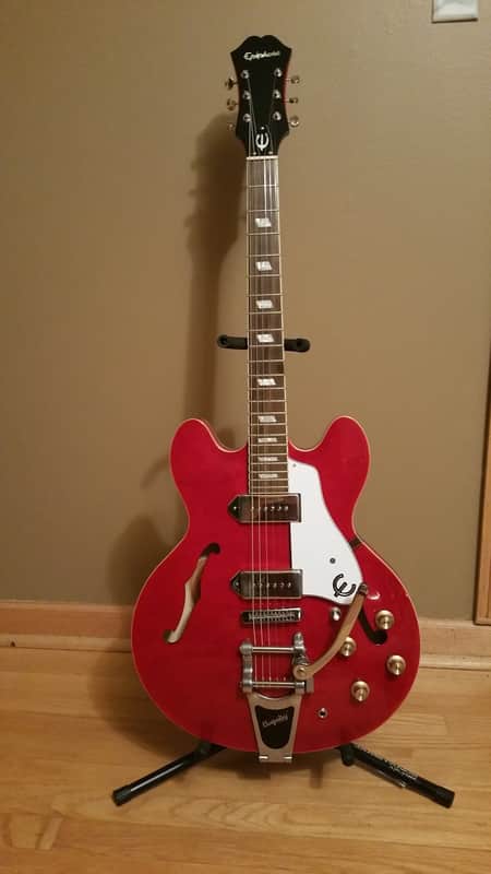 Epiphone Casino Red w/ Bigsby Tremolo and Schaller Roller Bridge image 1