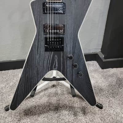 Dean Custom Run #16 Electric ML Guitar, Sandblasted Grey, (#70) DCR ML ET FL SBG image 2