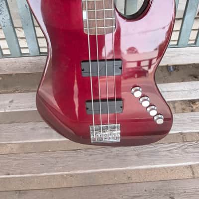 Custom Jazz bass - Red/black burst image 3