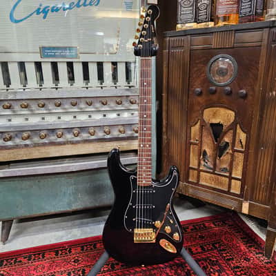 1980 Fender "The Strat" Black with matching headstock image 2