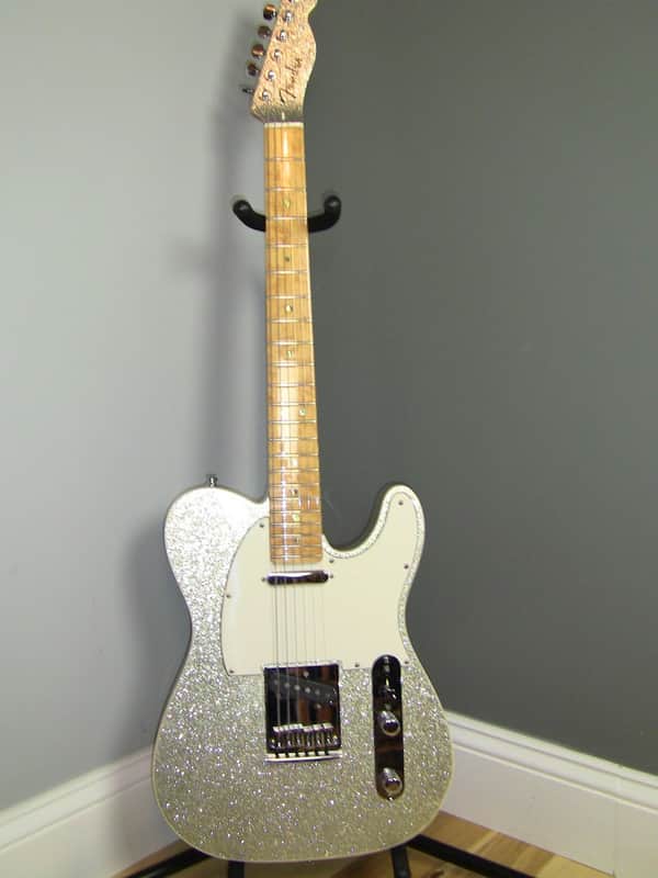 Fender Custom Sparkle Telecaster 2009 Silver Sparkle image 1