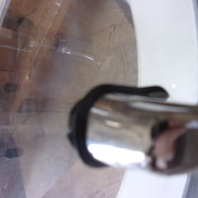 Crush Clear Acrylic 22" x 18" Bass Drum with spider web stress cracks at lugs image 14